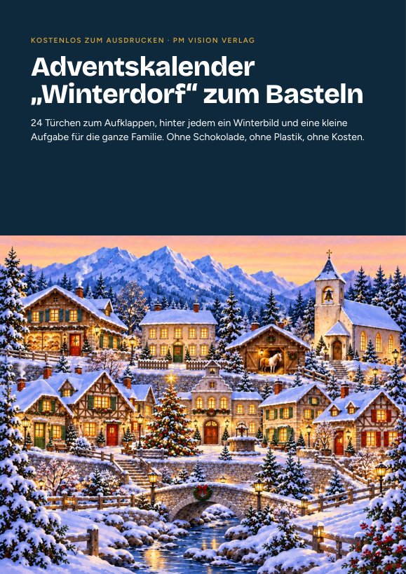 Vorschau: Bastel-Adventskalender Winterdorf