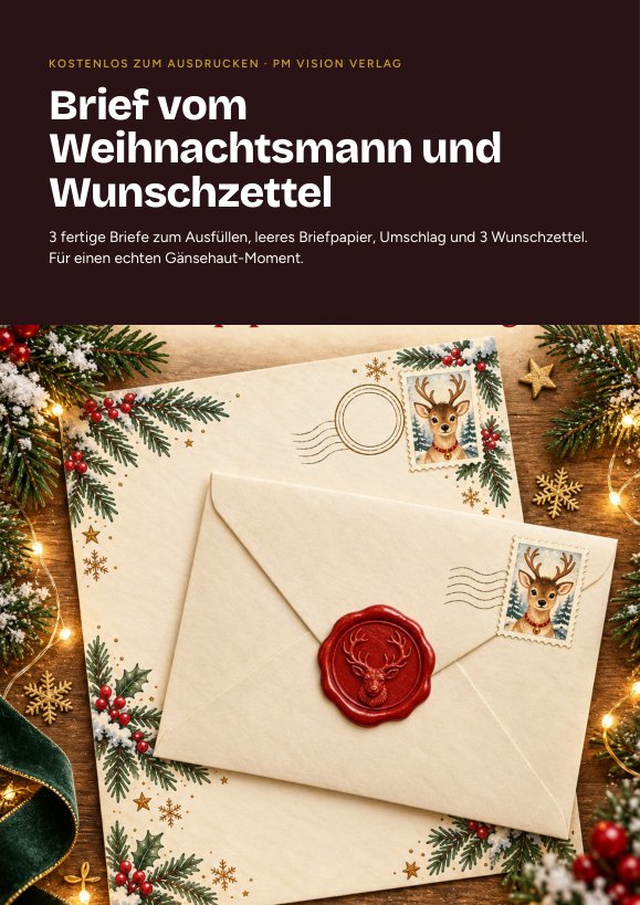 Vorschau: Brief vom Weihnachtsmann und Wunschzettel