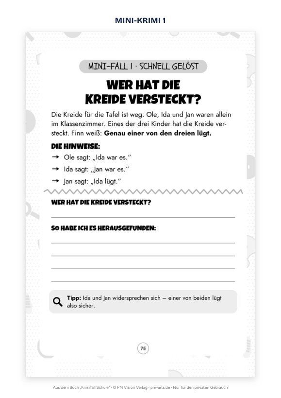 Vorschau: 3 Mini-Krimis zum Selberlösen