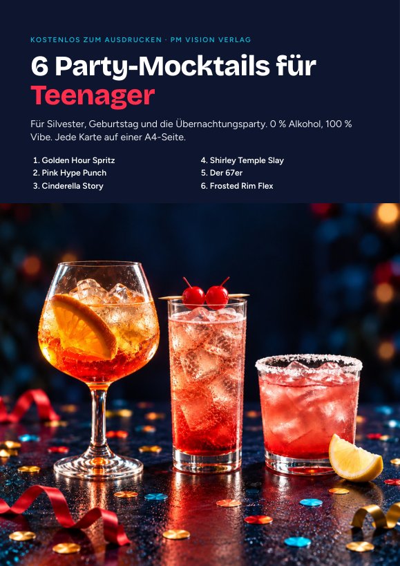 Vorschau: 6 Party-Mocktails für Teenager