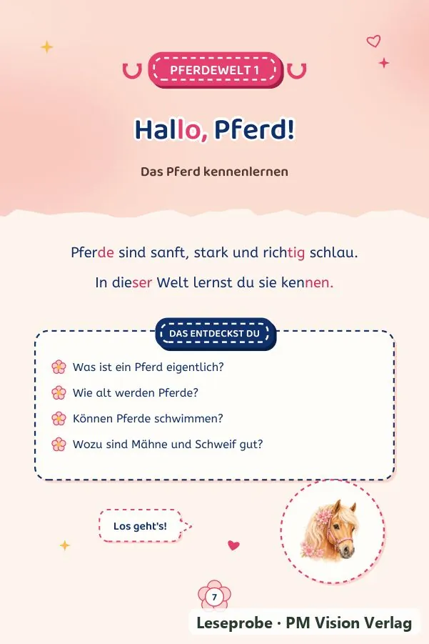 Beispielseite 1 aus Mein XXL Pferde Faktenbuch