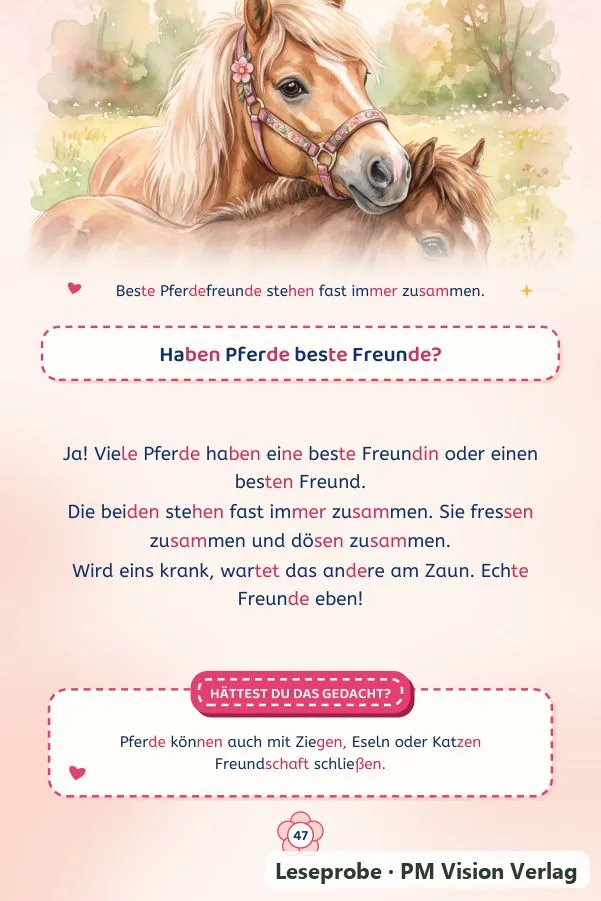 Beispielseite 3 aus Mein XXL Pferde Faktenbuch