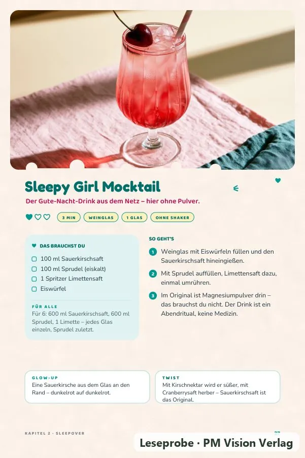 Beispielseite 4 aus Mix it, Girl! Mocktails für Mädchen ab 12