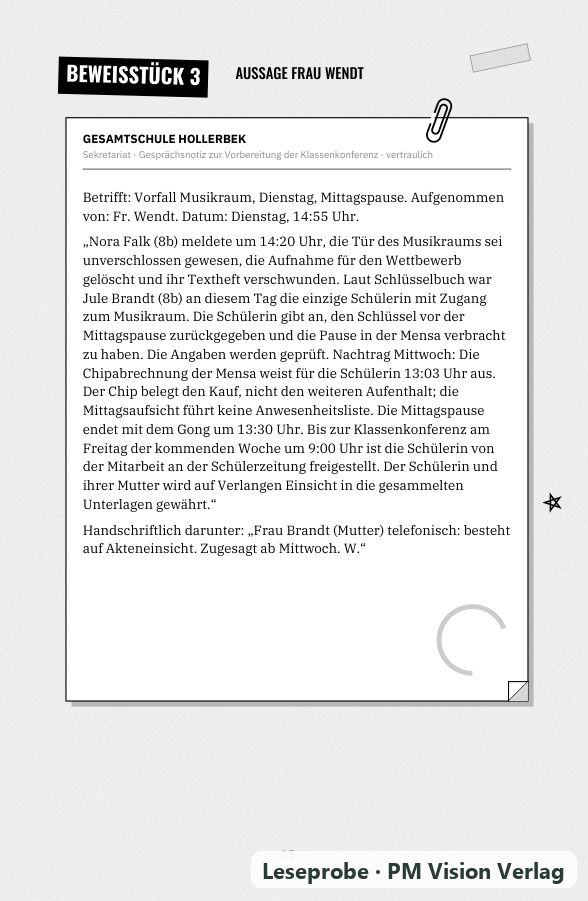 Beispielseite 2 aus Wer hat Noras Song gelöscht?