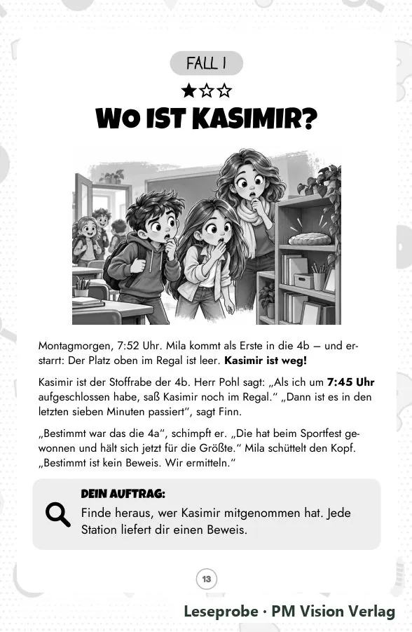 Beispielseite 2 aus Krimifall Schule