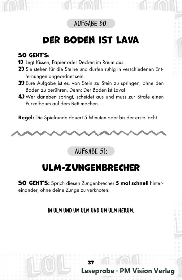 Beispielseite 3 aus LOL Nicht-Lachen-Challenge