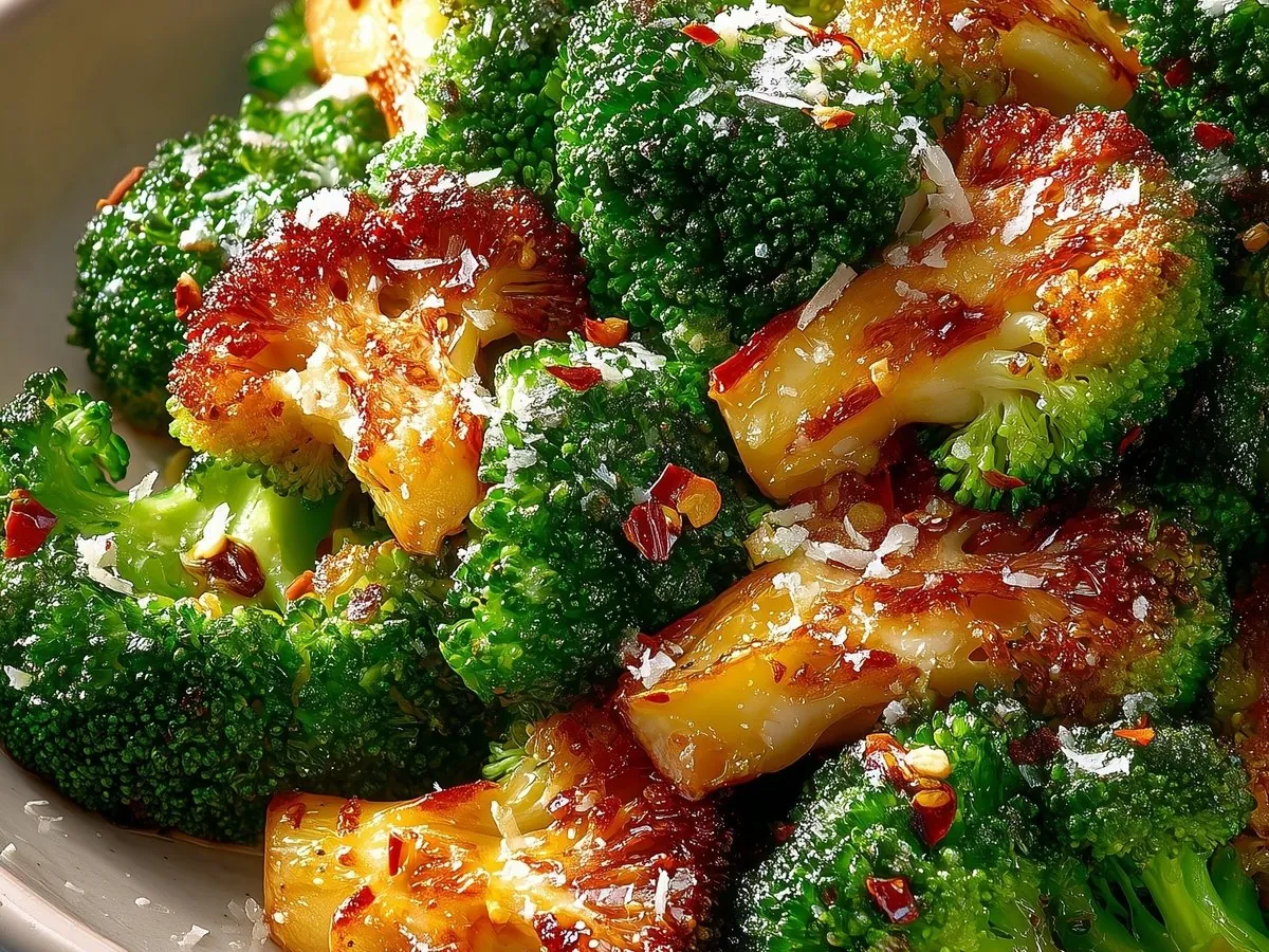 Gerösteter Brokkoli mit Parmesan