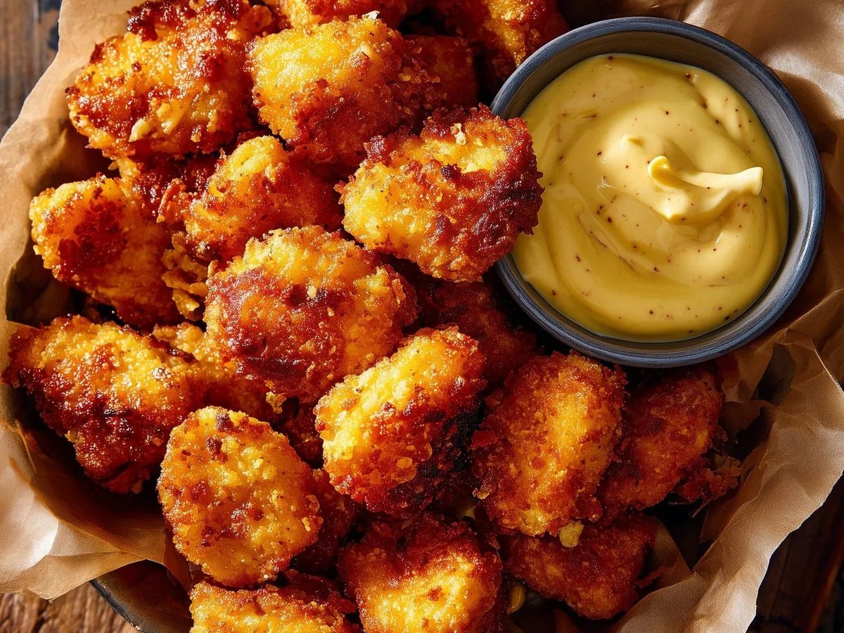 Hähnchen-Nuggets mit Senf-Dip