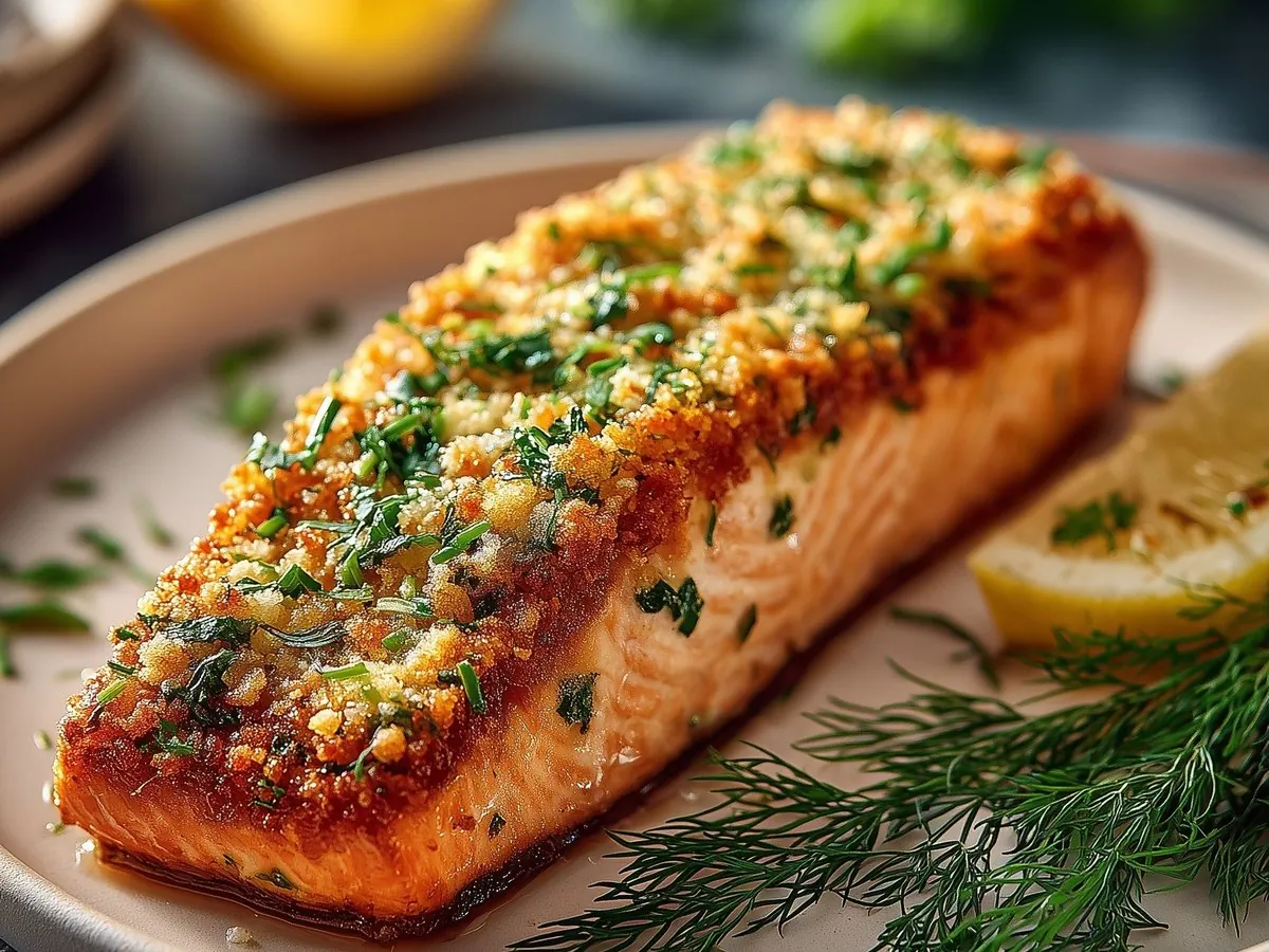 Lachsfilet mit Dillkruste