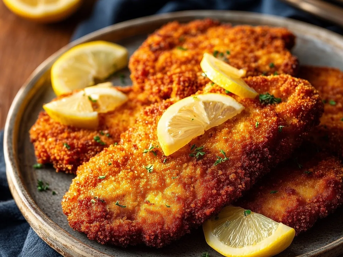 Schnitzel ohne Fettspritzer